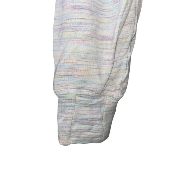 Athleta Girl Sweatshirt Large / 12 Rainbow Speckled Long Sleeve TENCEL Modal - Picture 3 of 9